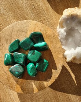 Pierres roulées en Malachite AA