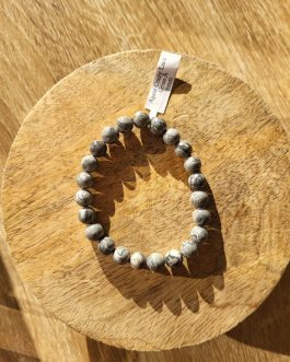 Bracelet en Agate Crazy Lace Grise A