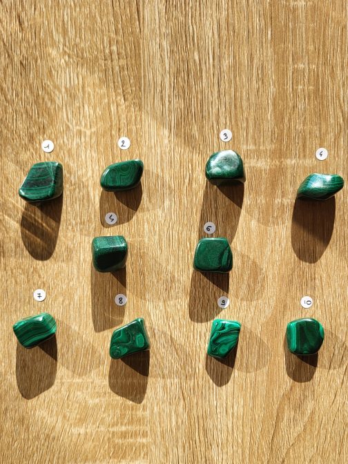 Pierres roulées en Malachite AA – Image 2