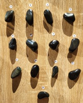 Pierres roulées d’Obsidienne Œil Céleste AA
