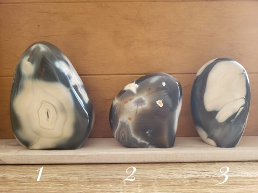 Formes Libres en Agate Grise A+ – Image 2