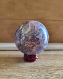Sphère en Tourmaline sur Lépidolite A+
