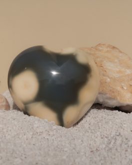 Cœur en Agate grise A+