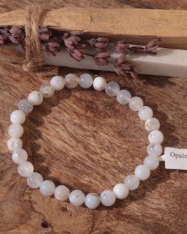 Bracelet en Opale Dendrite AA (6mm)