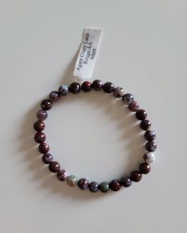 Bracelet en Agate Crazy Lace Rouge AA  (6mm)