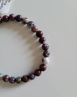 Bracelet en Agate Crazy Lace Rouge AA  (6mm)
