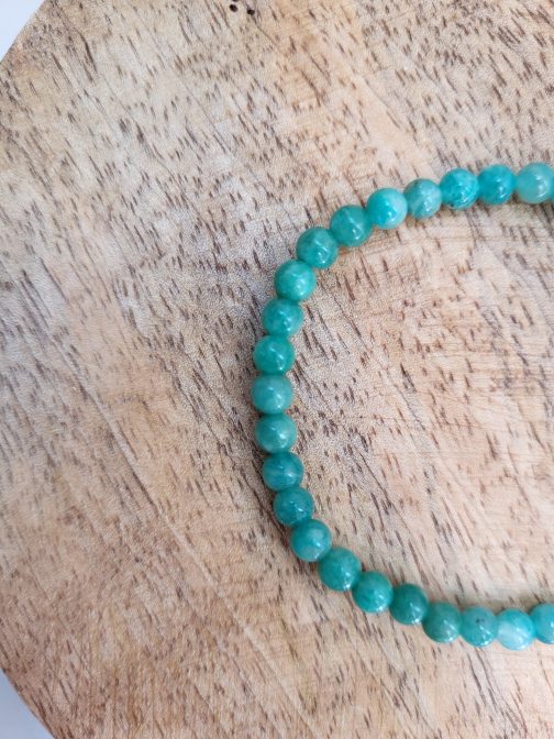 Bracelet en Amazonite AA  (5 à 6 mm) – Image 2