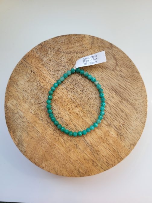 Bracelet en Amazonite AA  (5 à 6 mm) – Image 3