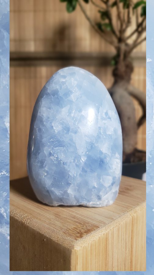 Forme libre en Calcite Bleue AA – Image 3