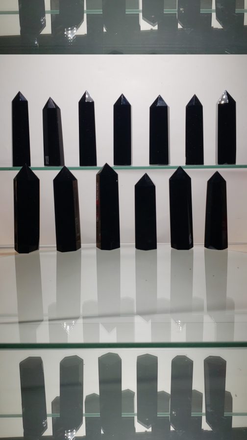 Pointes  d'Obsidienne noir