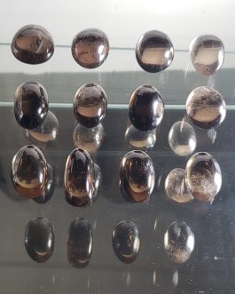Pierres roulées en Cristal de Roche Fumé AAA