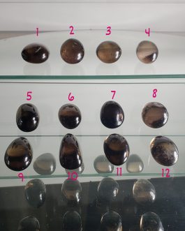 Pierres roulées en Cristal de Roche Fumé AAA