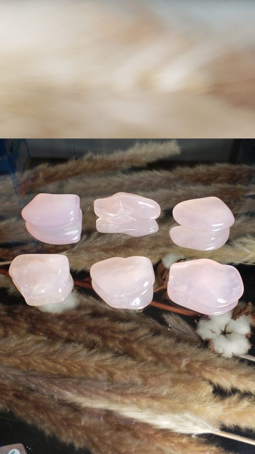 Pierres roulées en Calcedoine Rose AA+ – Image 2