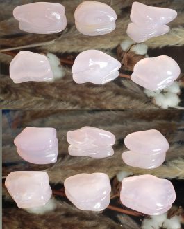 Pierres roulées en Calcedoine Rose AA+