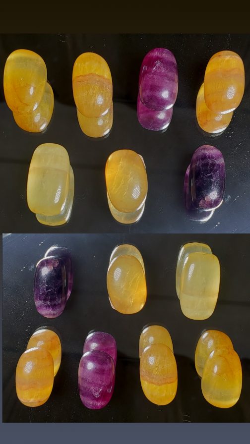 Pierres roulées en Fluorite A+