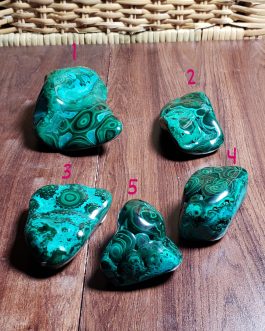 Formes libres en Malachite Chrysocolle AA+