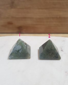 Pyramides en Agate Indienne A+