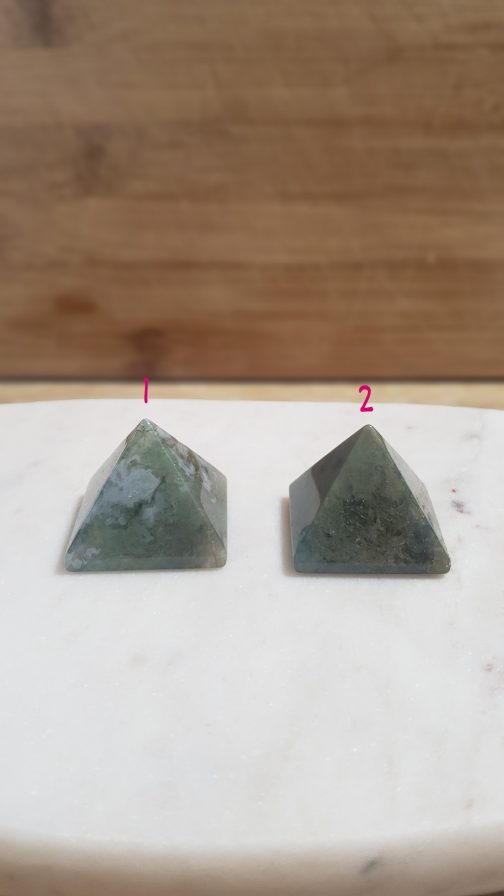 Pyramides en Agate Indienne A+ – Image 2