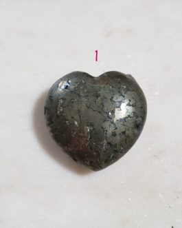 Galets Coeurs en Pyrite