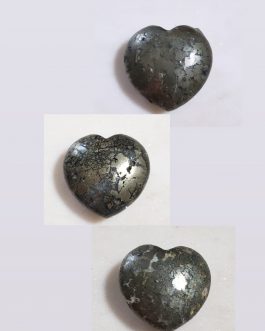 Galets Coeurs en Pyrite