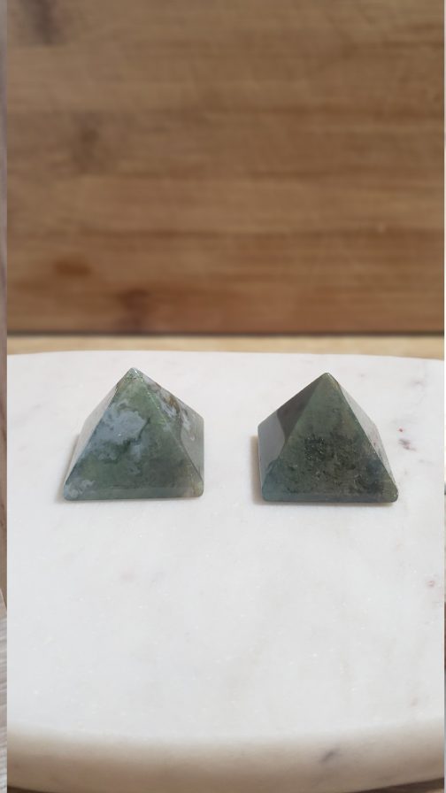Pyramides en Agate Indienne A+