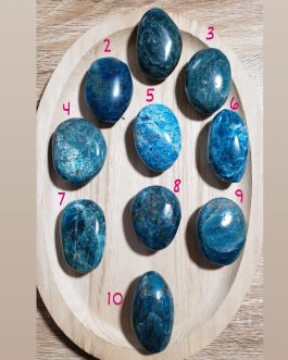 Galets en Apatite Bleue AA