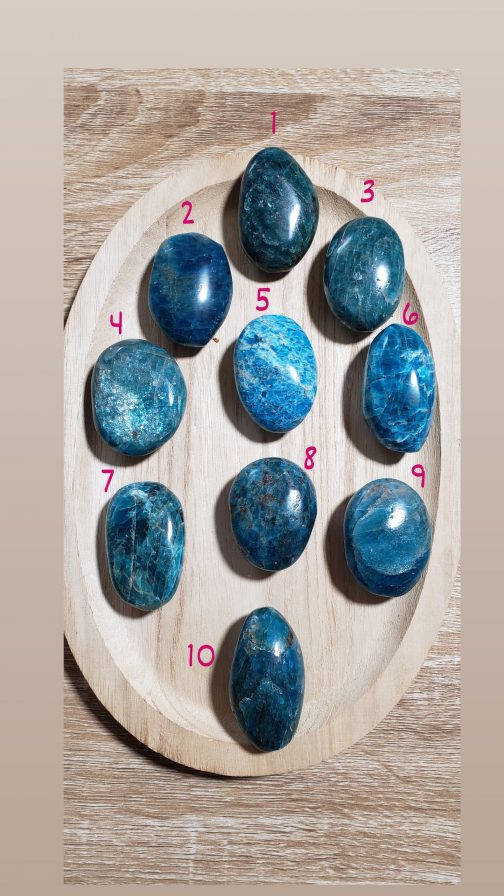 Galets en Apatite Bleue AA – Image 2
