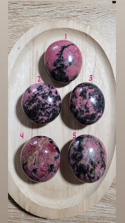 Galets en Rhodonite A+ – Image 2