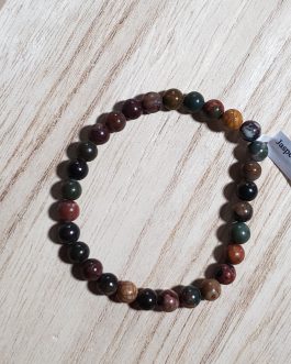Bracelet en Jaspe polychrome AA