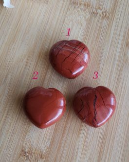 Galets en Coeur Jaspe Rouge A