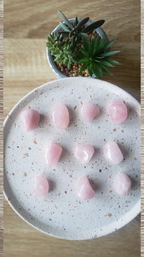 Pierres Roulées en Quartz Rose A+