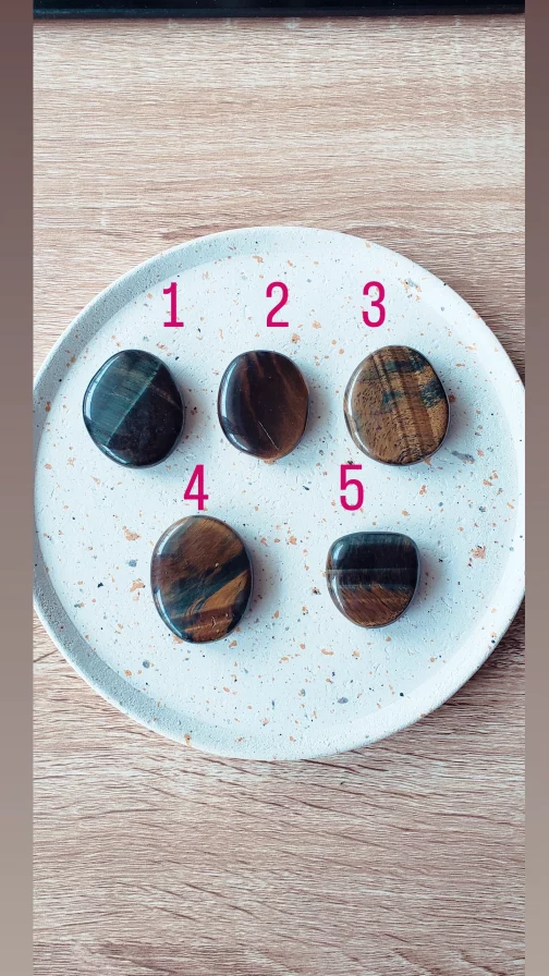 Galets oeil  mix de Faucon et de tigre A+ – Image 2