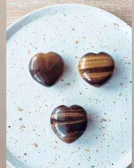 Galets Coeur en Oeil de Tigre A