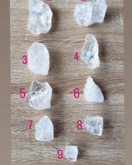 Pierres brutes en Cristal de Roche AA