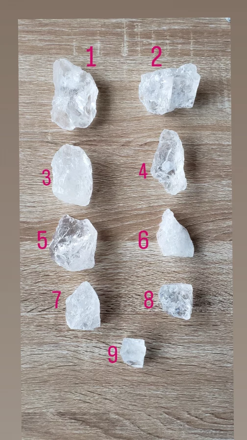 Pierres brutes en Cristal de Roche AA – Image 2