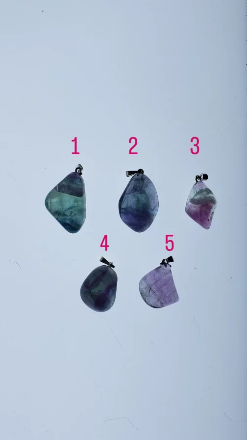 Pendentifs  en Fluorite A+