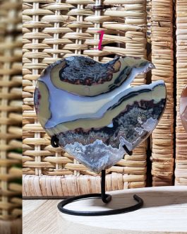 Plaques en coeur D’Agate AA