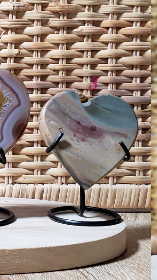 Plaques en coeur D'Agate AA – Image 4
