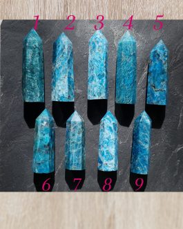 Pointes en Apatite Bleue AA