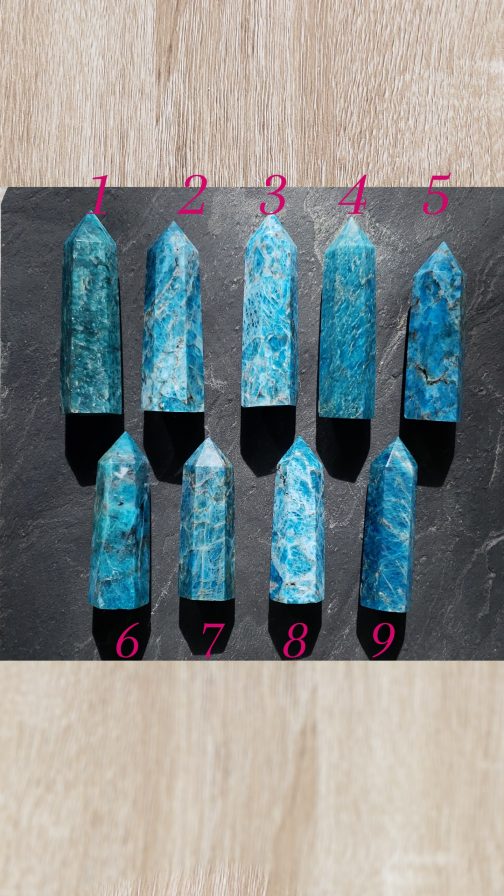 Pointes en Apatite Bleue AA – Image 2