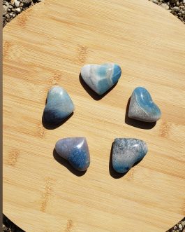 Galets Coeur en Trolléite AA