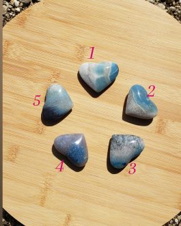 Galets Coeur en Trolléite AA