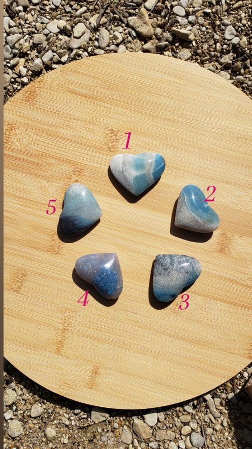 Galets Coeur en Trolléite AA – Image 2
