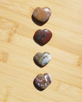 Coeur en Jaspe Océan AA