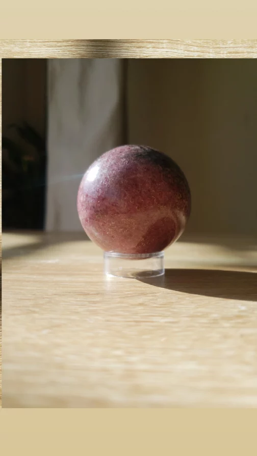 Sphère en Rhodonite AA