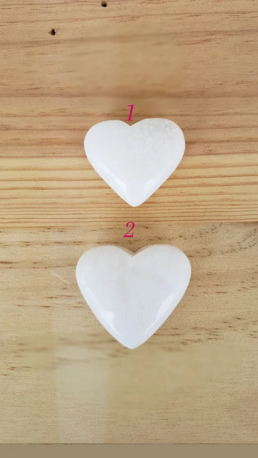 Galets Coeur Gros en Scolécite AA – Image 2