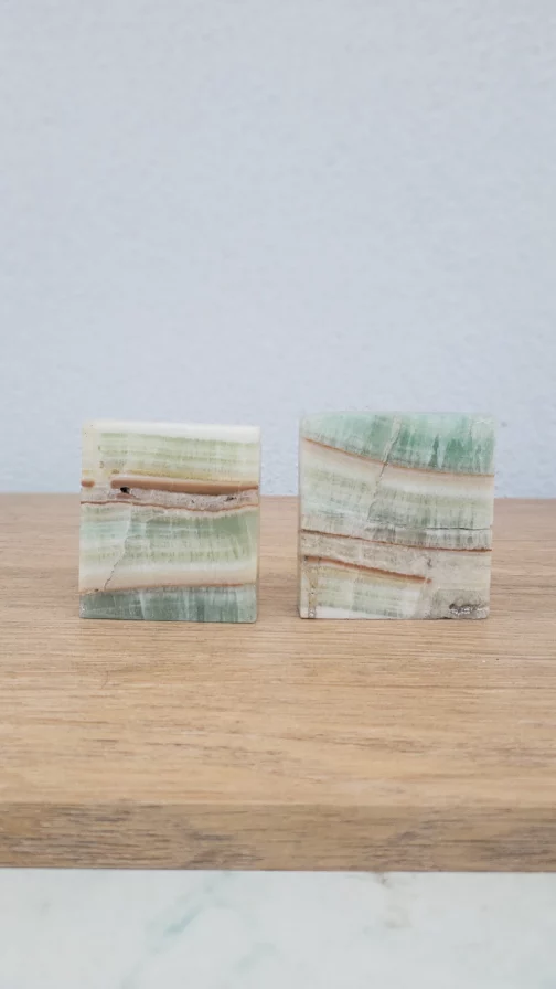 Tranches en Calcite Pistache AA